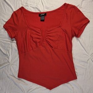 Red Medium V-neck Shirt